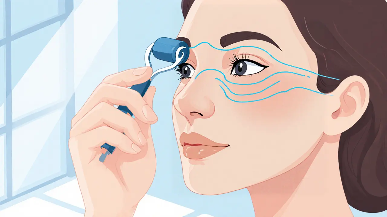 Как правильно использовать массажер-роллер для кожи вокруг глаз: пошаговая схема движений