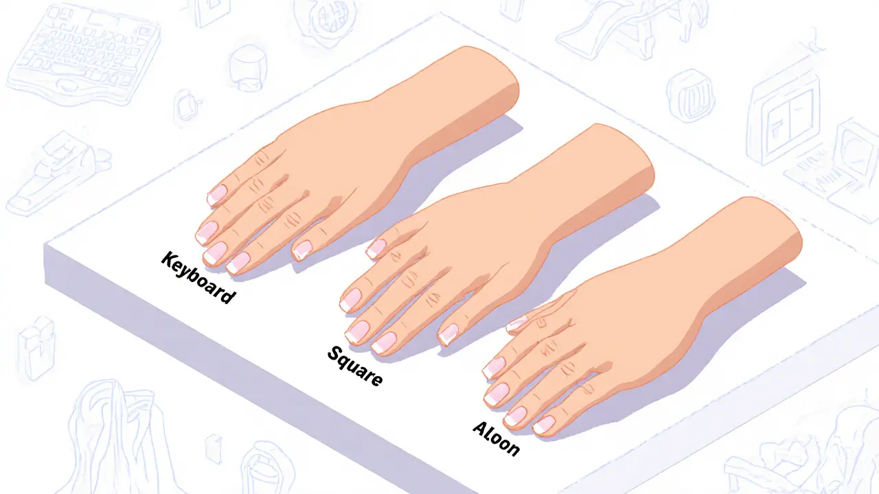 Как подобрать форму ногтей под форму кисти: миндаль, квадрат, мягкий квадрат