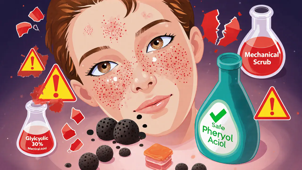 Пилинг лица при акне: что можно, а что категорически нельзя