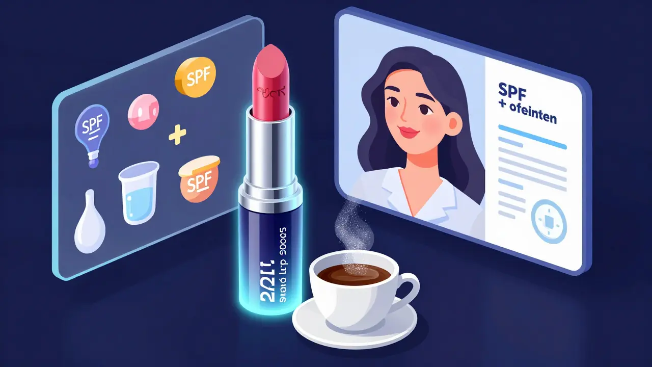 Футуристическая умная помада, которая укрепляется при контакте с напитком