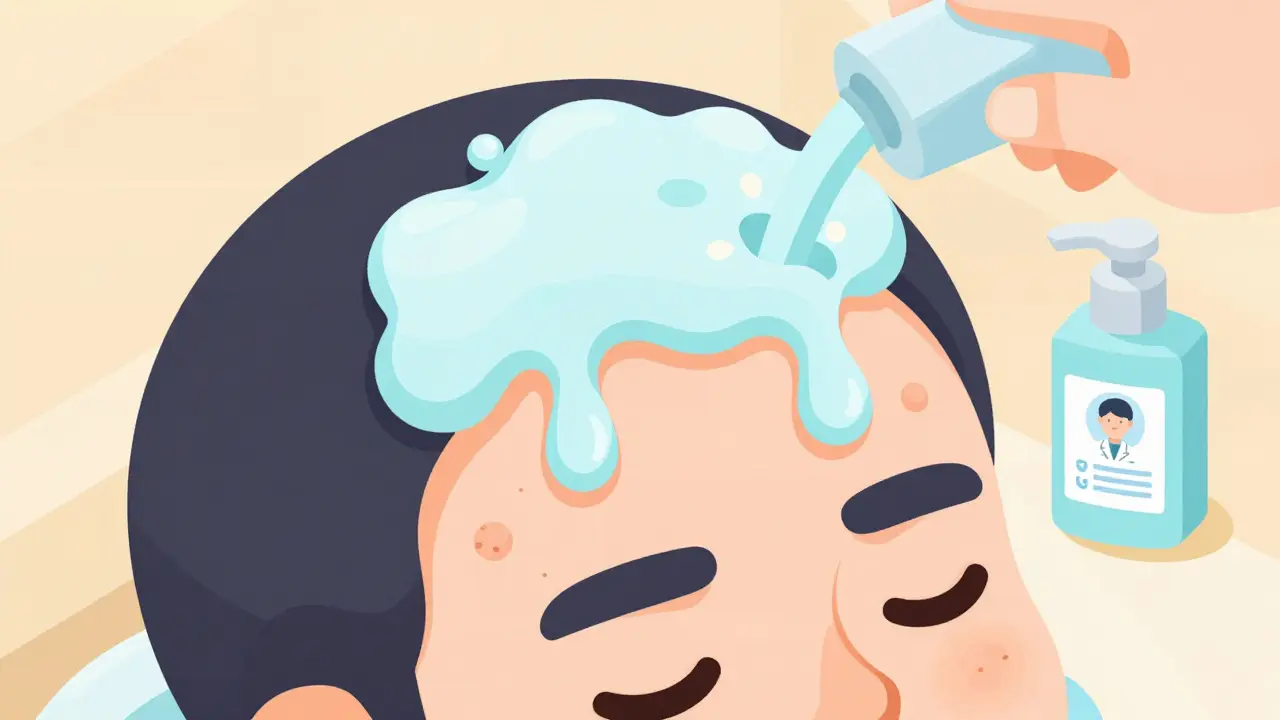 Масло из шампуня стекает на лоб, вызывая прыщи, в то время как чистая вода их смывает.