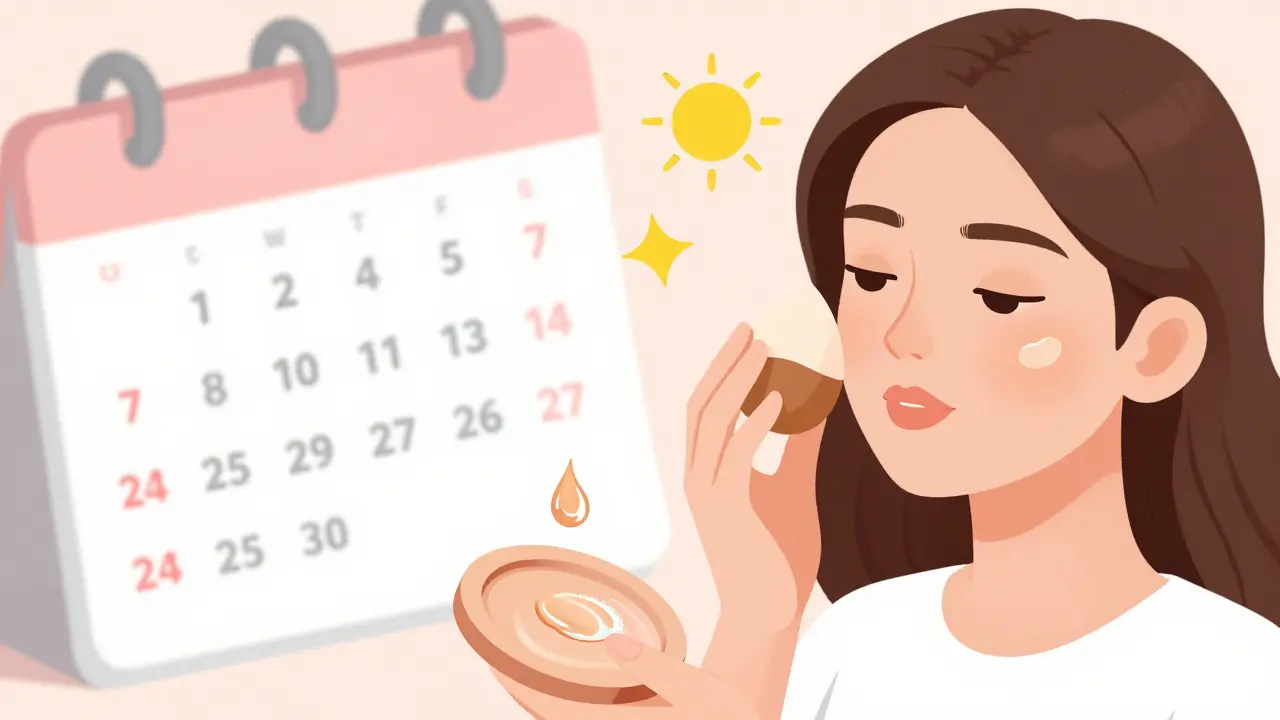 Жидкий хайлайтер смешивается с BB-кремом, а спонж растушёвывает его перед пудрой — лайфхак для естественного эффекта.