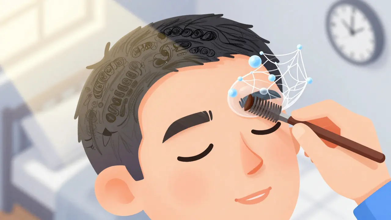 Сравнение неправильных и правильных бровей: карандаш против геля с молекулами фиксации.