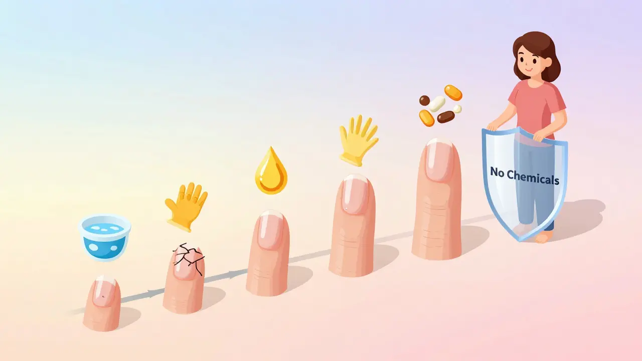 Таймлайн восстановления ногтей: от ломких до здоровых, с защитой от химии и уходом