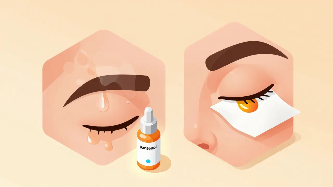 Изометрическая иллюстрация: сравнение неподготовленной и подготовленной кожи бровей перед окрашиванием