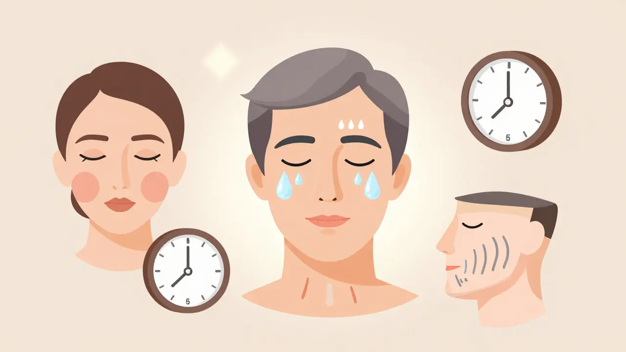 Изометрическая схема комплексного ухода после 50: ботокс, филлеры, увлажнение и подтяжка кожи.