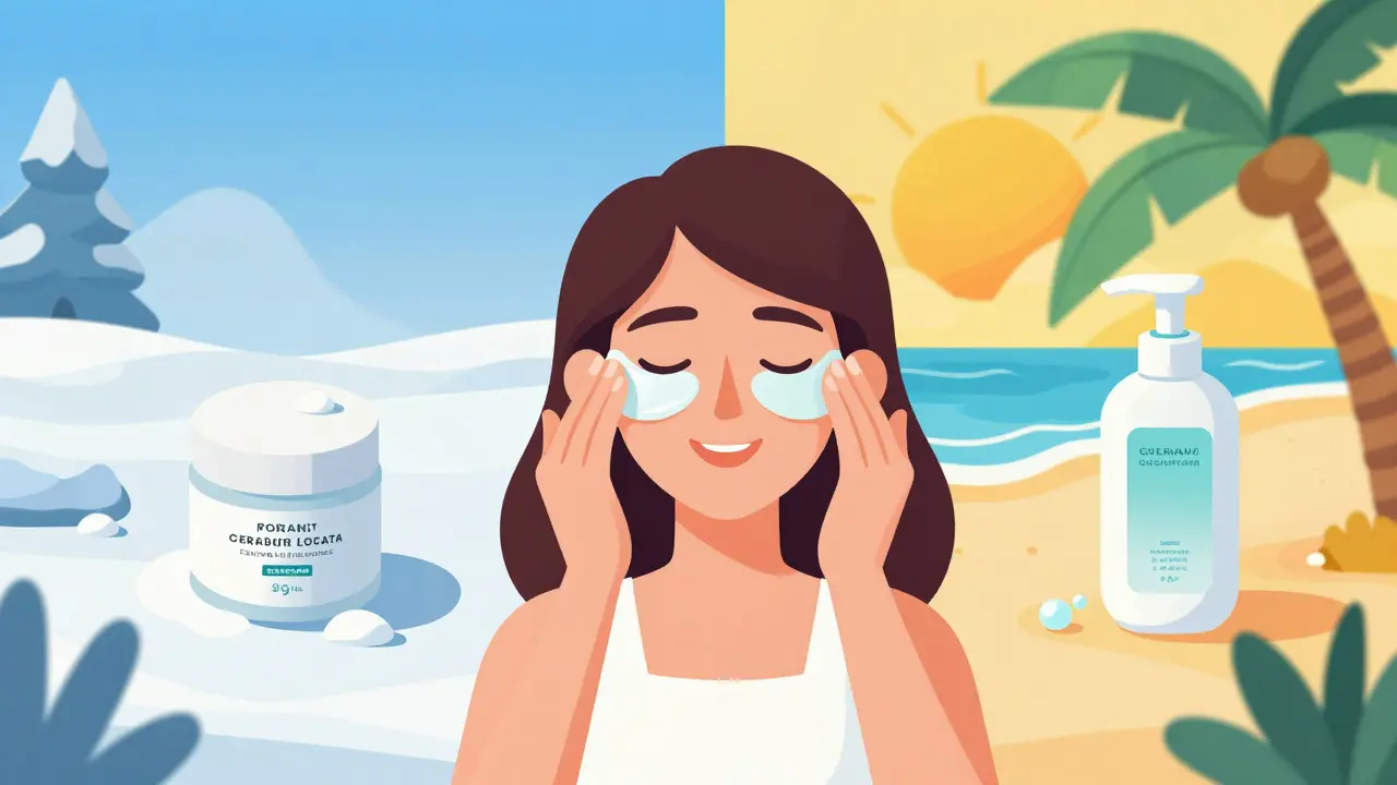 Адаптация ухода за кожей к холодному и тропическому климату после перелета