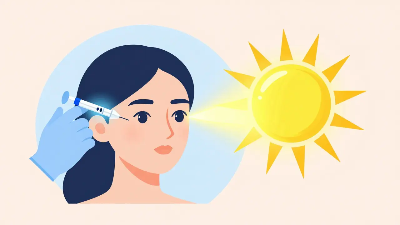 Инъекции и солнце: зачем нужен SPF после косметолога и можно ли в солярий