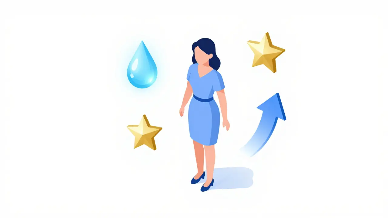 Изометрическое изображение эффектов мезотерапии: увлажнение, сияние и лифтинг кожи