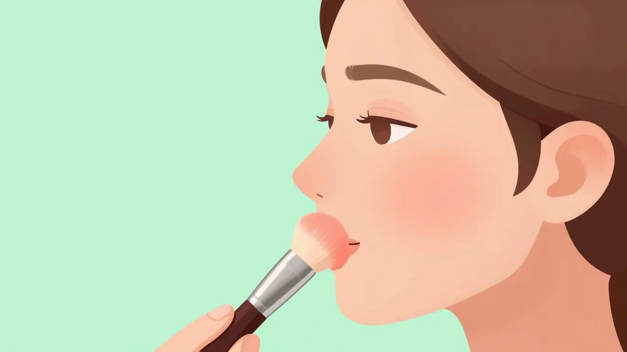 Как наносить румяна по форме лица: техника для яблочек, скул и висков