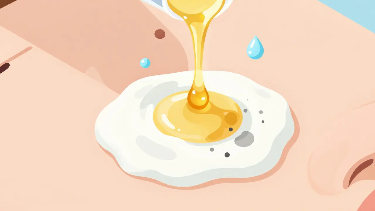 Процесс превращения масла в белое молочко при контакте с водой