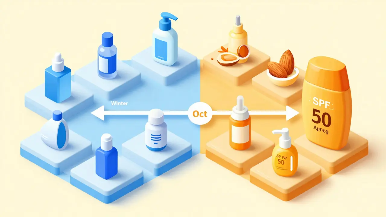 Сезонный календарь ухода за кожей: выбор кислот и SPF для зимы и лета